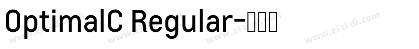 OptimalC Regular字体转换